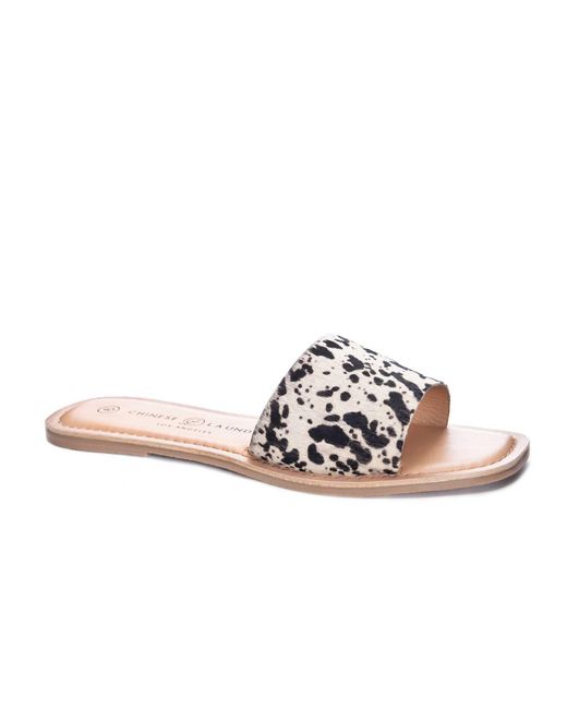 Chinese Laundry Pink Regina Casual Slide Sandals