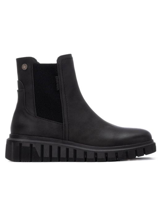 Xti Black Casual Chelsea Booties Refresh Collection By