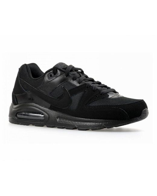 Nike Air Max Command 629993-020 Triple Black Low Top Training Shoes Clk640 for men