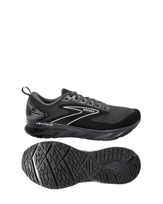 Brooks Black Levitate 6 Running Shoes - D/medium Width for men