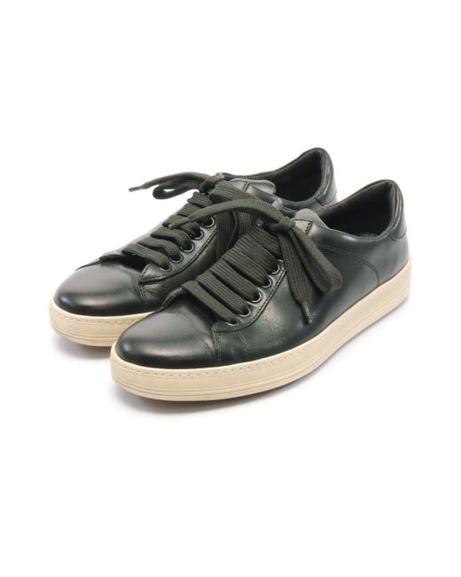 Tom Ford Sneakers Leather Dark Green