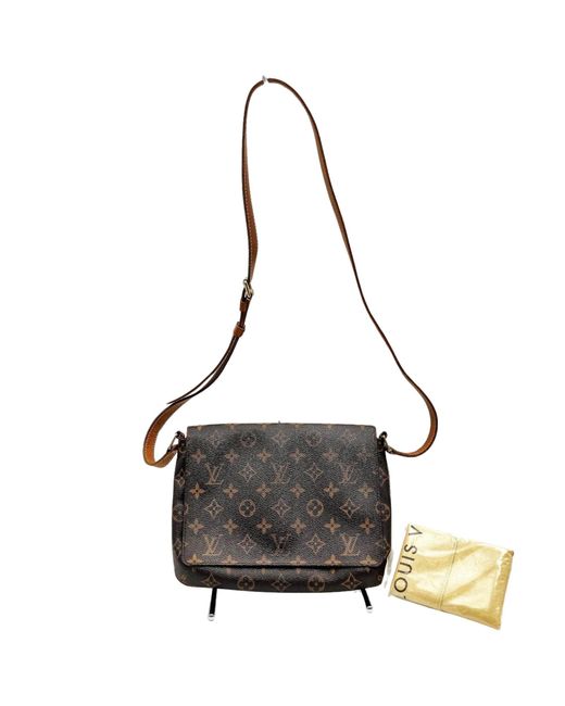 Louis Vuitton Black Musette Tango Canvas Shoulder Bag (pre-owned)