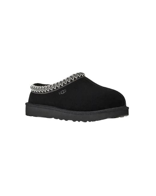 Ugg Black Tasman Ii 1174470-Blk Slippers Suede Sheepskin Slip On Gug37