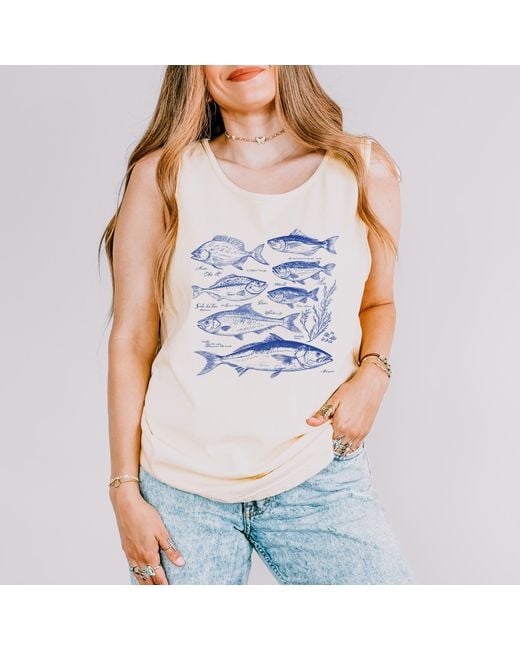 Simply Sage Market Blue Vintage Fish