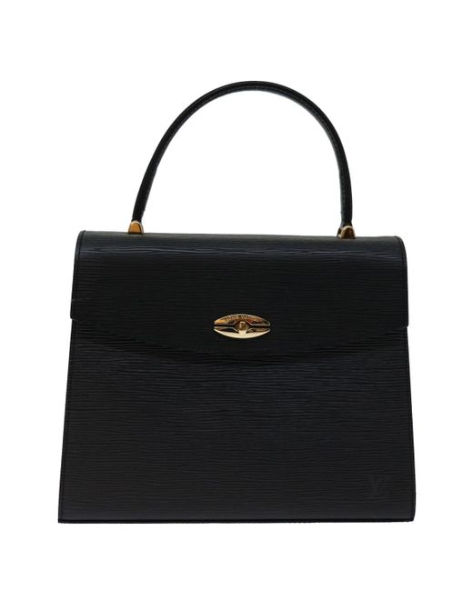 Louis Vuitton Black Malesherbes Leather Handbag (pre-owned)
