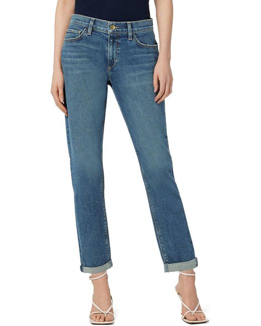 Joe's Blue The Bobby Mid-rise Tapered Boyfriend Jeans
