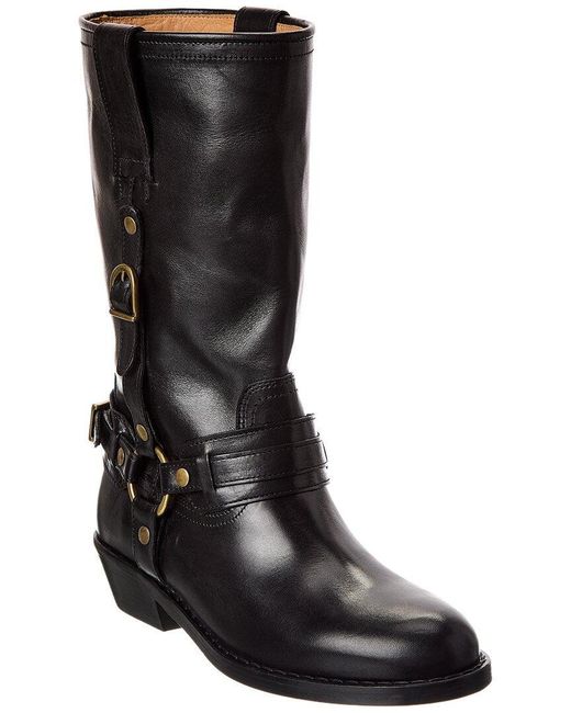 Isabel Marant Black Heiko Leather Boot