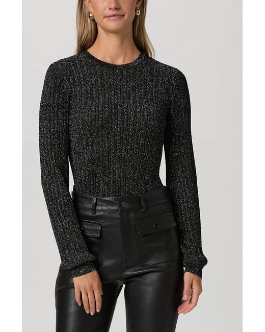PAIGE Black Adela Sweater
