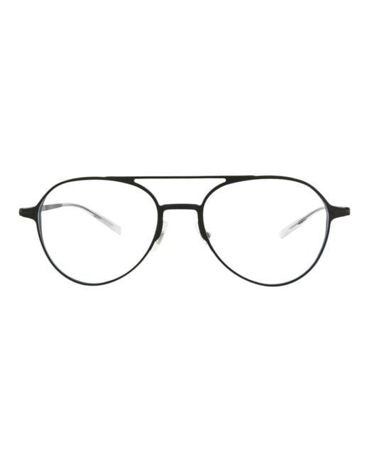 Montblanc White Aviator-Frame Alluminium Optical Frames for men