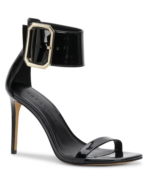 INC Melodie Ankle Strap Open Toe Heels in Black Lyst