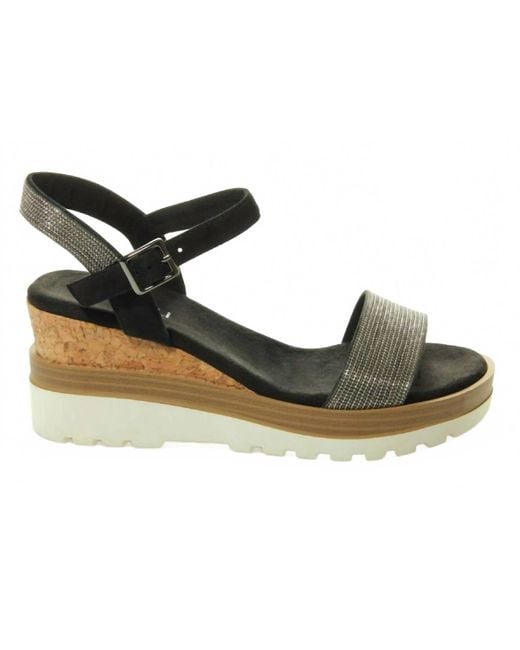 Vaneli Black Cedra Wedge Sandal