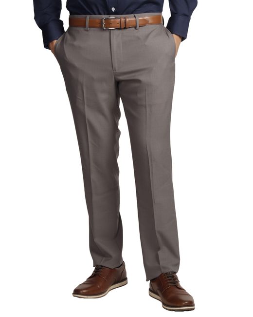 Tailorbyrd Gray Timeless Solid Dress Pants for men