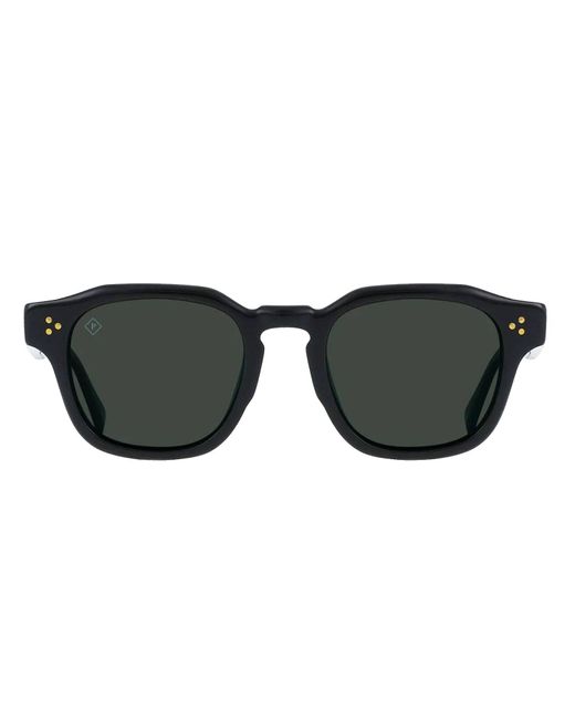 Raen Black Rune Pol S272 Geometric Polarized Sunglasses for men