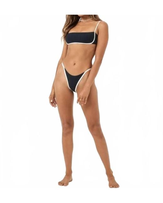 LSPACE Black Hazel Bikini Top