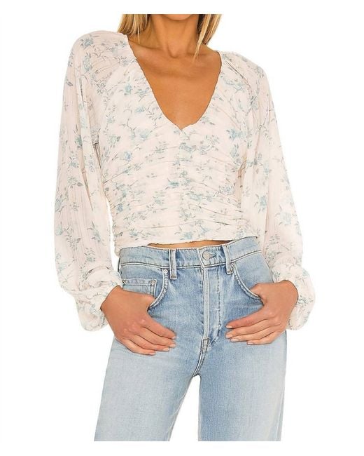 Free People White Final Rose Blouse