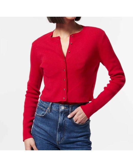 Cami NYC Red Kimbra Cotton Sweater