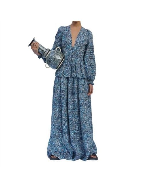 Escvdo Blue Margarita Top