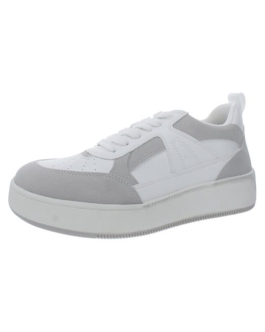MIA Gray Dice Faux Leather Flatform Casual And Fashion Sneakers
