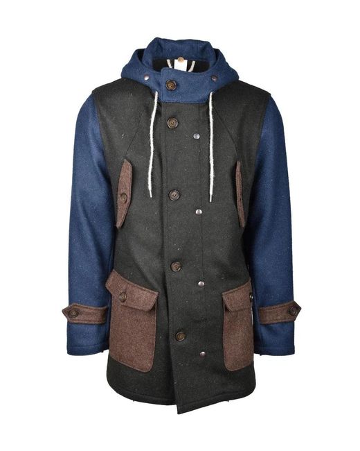 Equipe 70 Blue Virgin Wool Parka for men