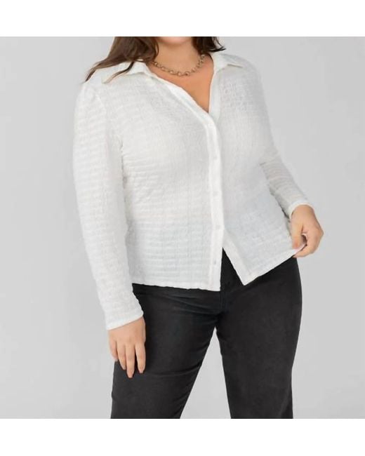 Sanctuary White Candy Knit Top