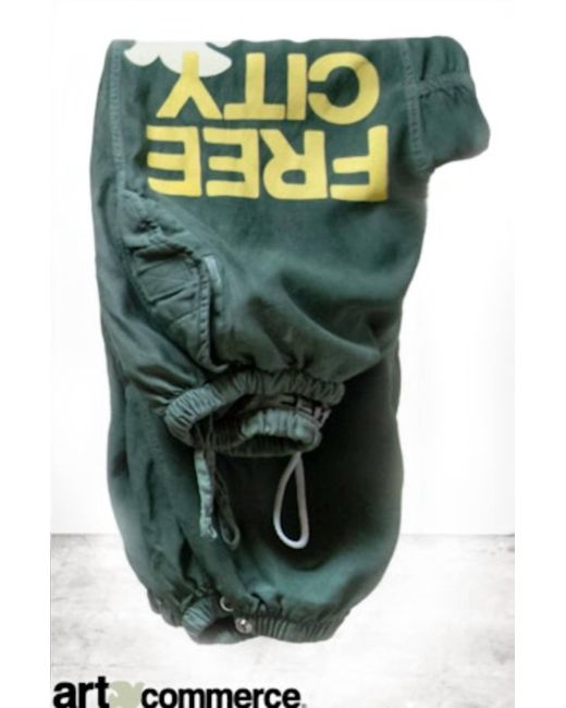 Freecity Green Flap/Snap Matte Satin Jumppant