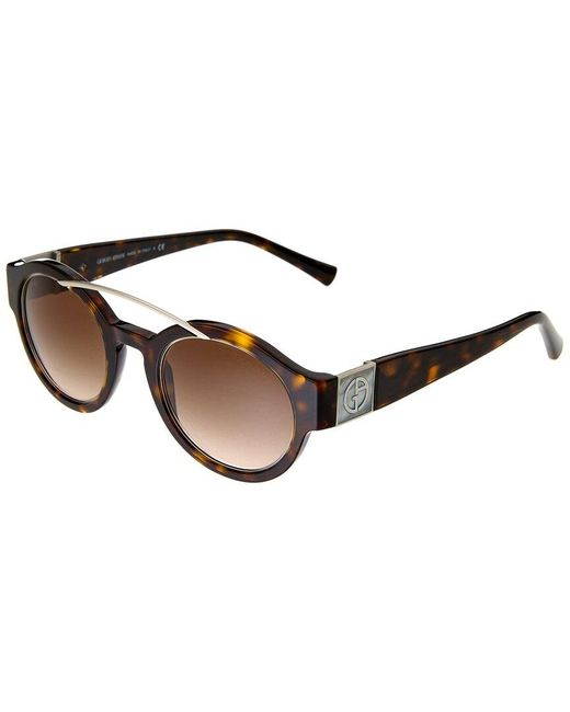 Giorgio Armani Brown Ar8036h 47mm Sunglasses