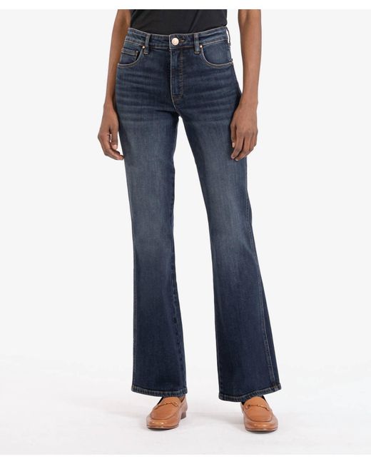 Kut From The Kloth Blue Ana High Rise Fab Ab Flare Jeans
