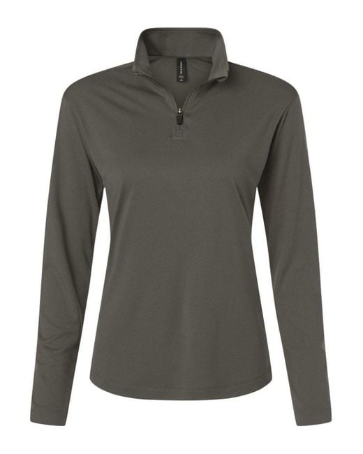 AllPro Gray Pro-Lock Performance Quarter-Zip Pullover