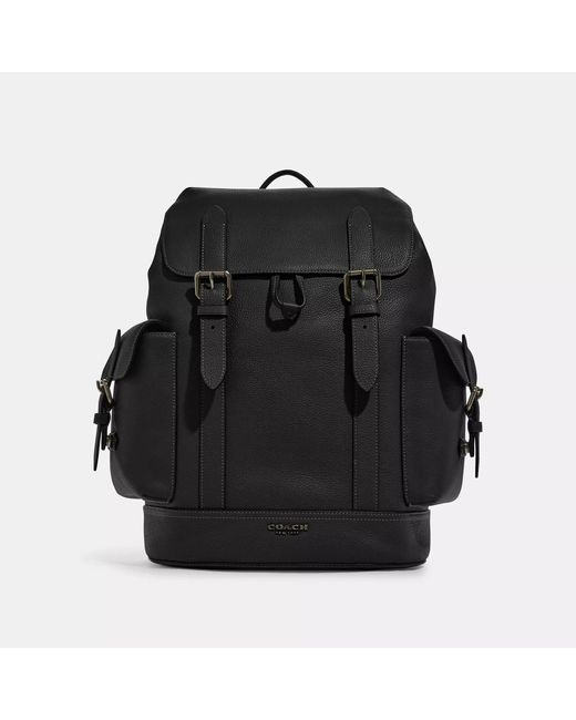 COACH Black Hudson Backpack
