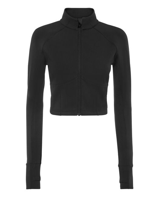 Philipp Plein Black Cropped Jogging Full Zip