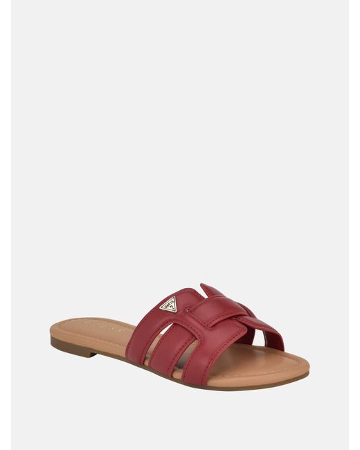 Guess Factory Lolas Woven Slide Sandals in Natural Lyst