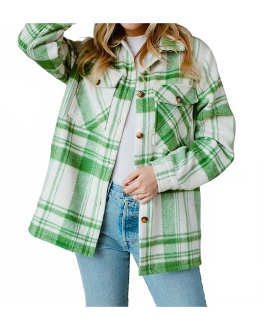 Panache Green Charmer Plaid Jacket