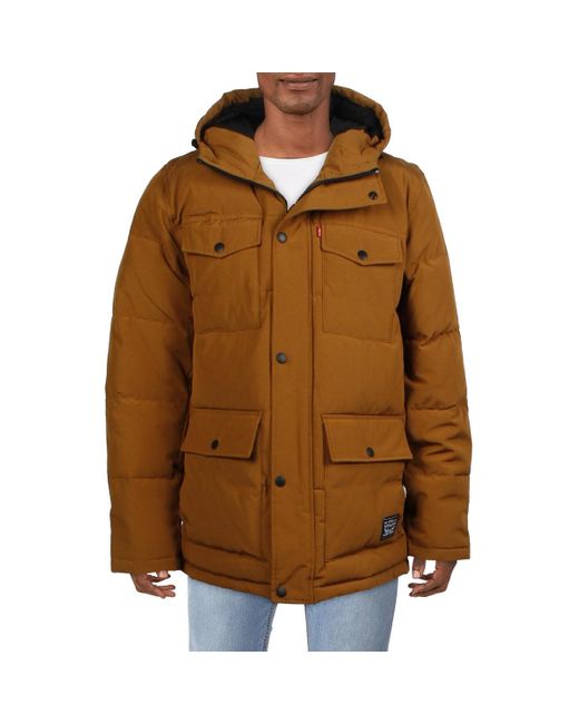 Levi's Brown Insulated Polyester Puffer Jacket for men