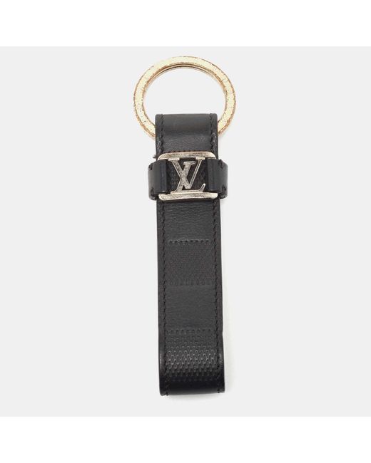 Louis Vuitton Black Damier Infini Leather Lv Dragonne Key Holder