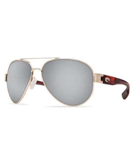 Costa Del Mar Black South Point Aviator Sunglasses for men