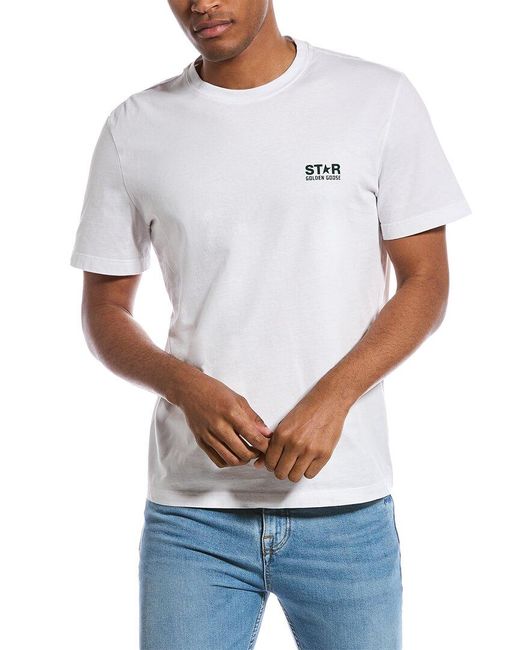 Golden Goose Logo Print T-shirt in White for Men | Lyst