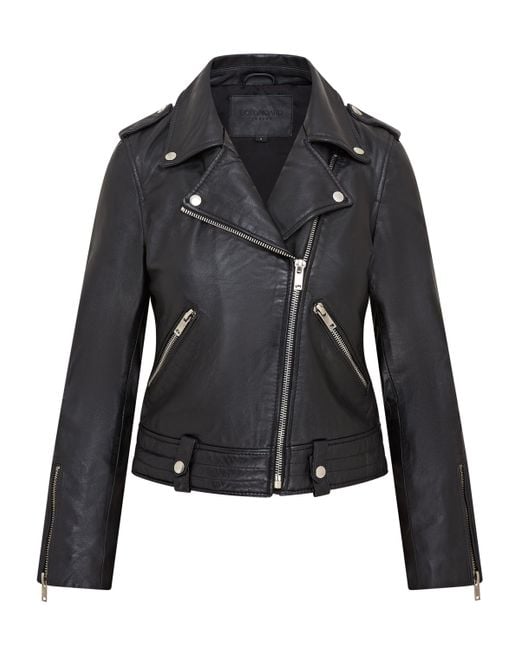 Infinity Leather Black Leather Brando Jacket