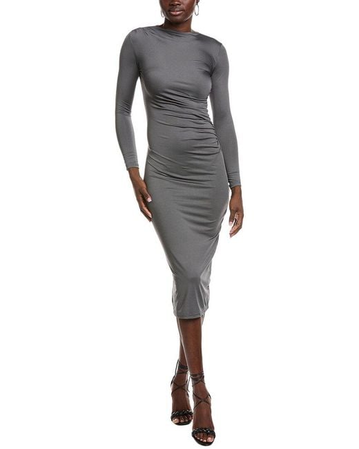 IPPONELLI Gray Midi Dress