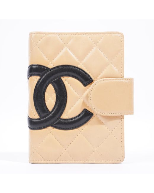 Chanel Natural Diary Planner / Cc Lambskin Leather