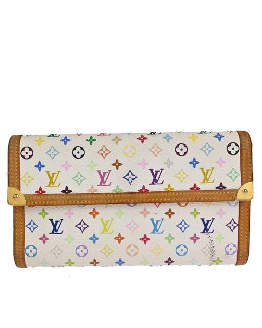 Louis Vuitton White International Canvas Wallet (pre-owned)