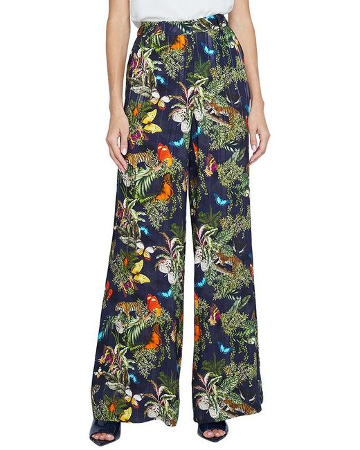 L'Agence Green Pilar Wide Leg Pant