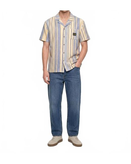 Stan Ray Blue Tour Button Down Shirt for men