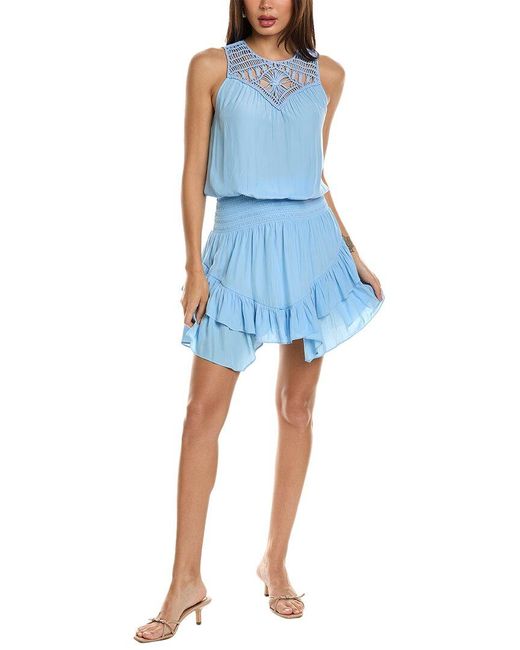 Ramy Brook Blue Faye Mini Dress