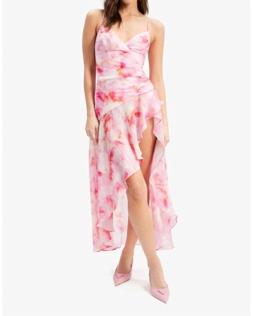 Bardot Pink Sorella Printed Mini Dress