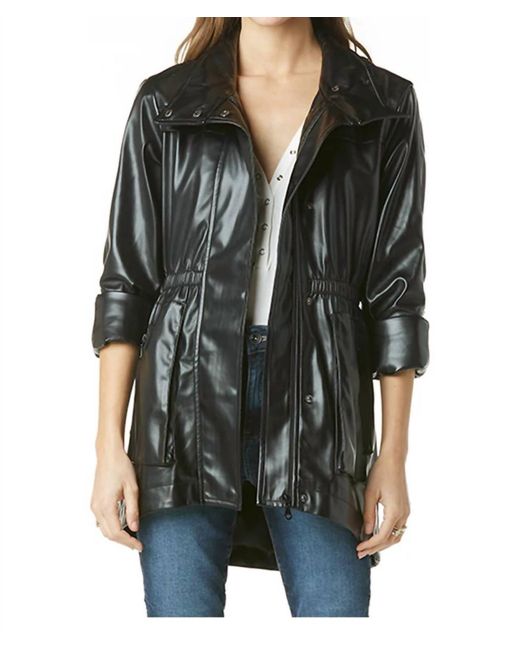 Tart Collections Black Faux Leather Anorack
