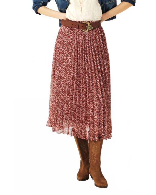 Ba&sh Red Kamy Skirt