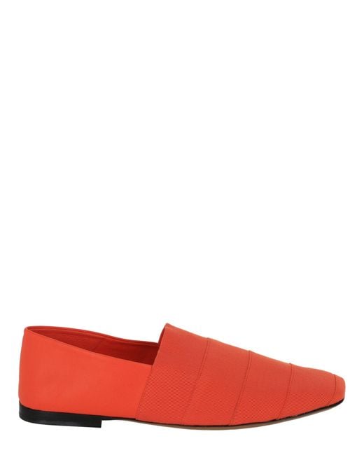Ferragamo Red Panelled Grosgrain Loafers for men