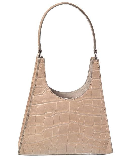 Staud Natural Ray Leather Shoulder Bag