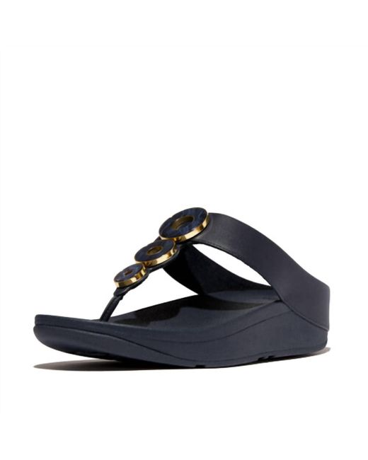 Fitflop Blue Fino Resin Toe Post Sandal