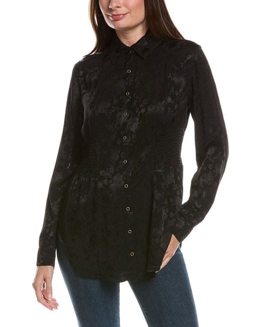 XCVI Black Senneca Blouse